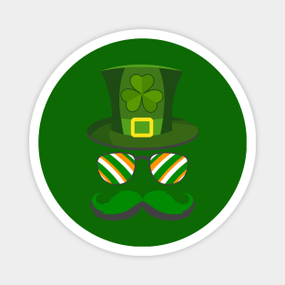 Leprechaun Hat with Sunglass-St Paddys Day Gifts Magnet